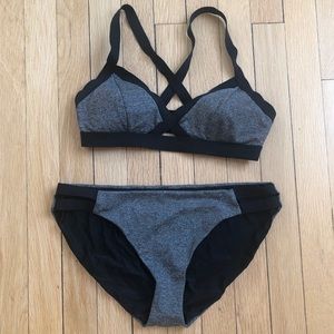 Black and grey Calia Bikini